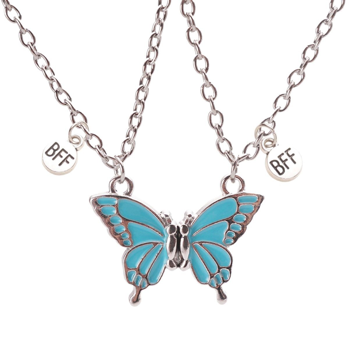 Butterfly Magnetic Necklace Set for Best Friends
