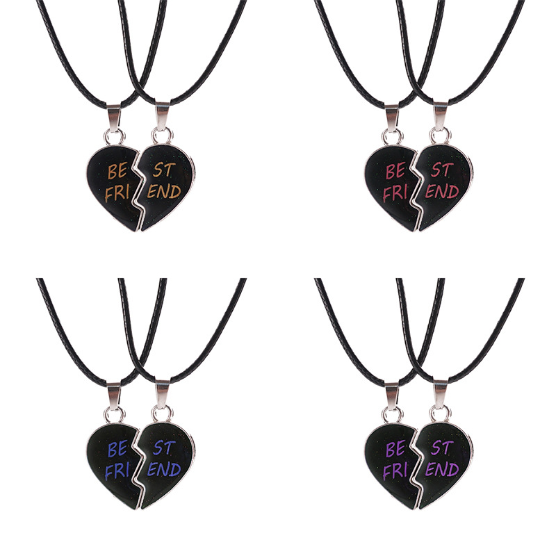 Matching Broken Heart Necklaces for Best Friends & Couples