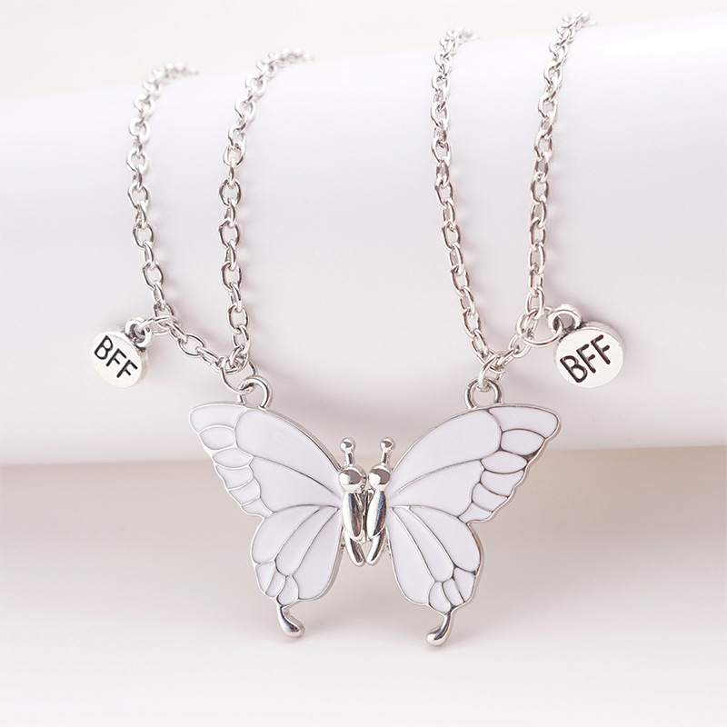 BFF Butterfly Necklace Set - Matching Friendship Jewelry for Best Friends