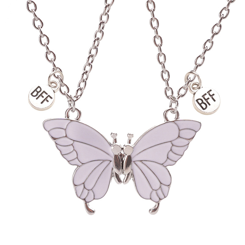 BFF Butterfly Necklace Set - Matching Friendship Jewelry for Best Friends